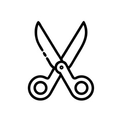 Fototapeta premium Scissors Icon for Creativity and Crafting Topics