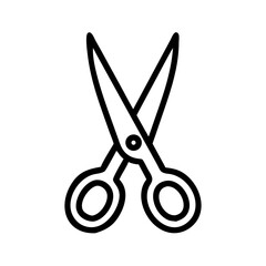 Fototapeta premium Scissors Icon for Creativity and Crafting Topics