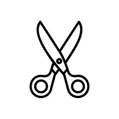 Fototapeta premium Scissors Icon for Creativity and Crafting Topics