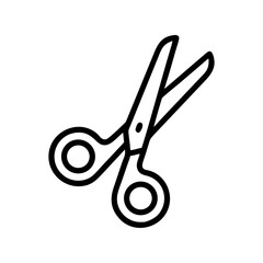 Fototapeta premium Scissors Icon for Creativity and Crafting Topics