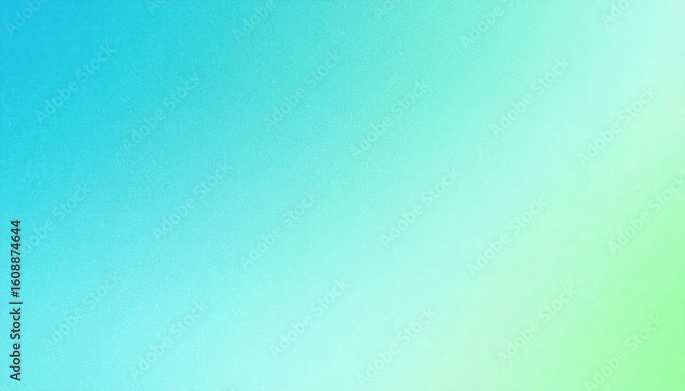 Poster aqua to mint gradient with refreshing grain texture spa inspired minimal background