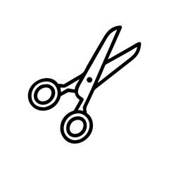 Fototapeta premium Scissors Icon for Creativity and Crafting Topics