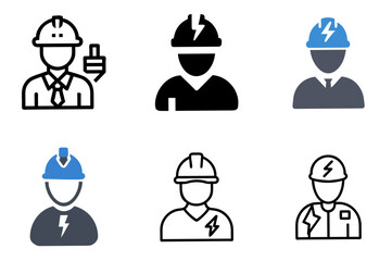 Electrical Engineer Icon Vector Illustration