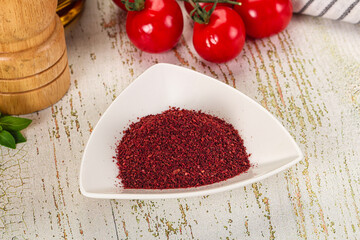 Natural organic Sumah powder for culinary
