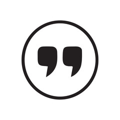 Black Quotes Symbol Icons – Speech Bubble and Dialogue Vector
