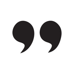 Modern Quotes Sign Icons – Typography and Dialogue Symbols