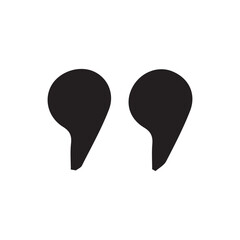 Modern Quotes Sign Icons – Typography and Dialogue Symbols
