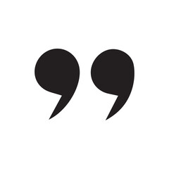 Outline Quote Icon– Chat Bubble and Quotation Mark