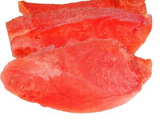 Watermelon slices isolated on white background