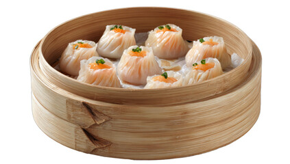 Dim Sum on isolated on transparent png background.