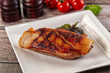 Roasted duck breast fillet meat