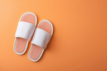 Minimalist White Sliders with Coral Interior on Peach Background