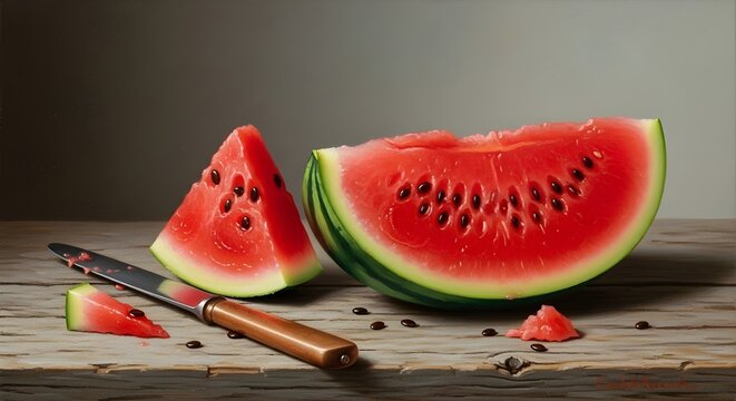 Painting of Watermelon