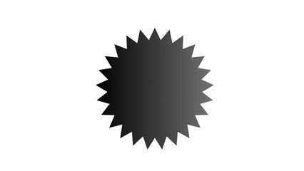 Hexagonal icon isolated on white