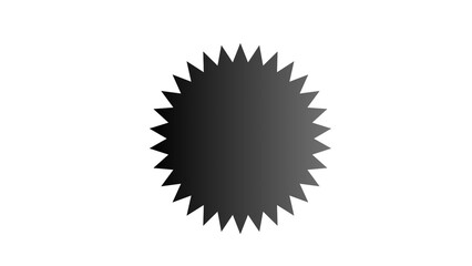 Hexagonal icon isolated on white