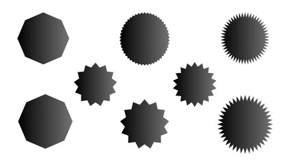 Hexagonal icon isolated on white