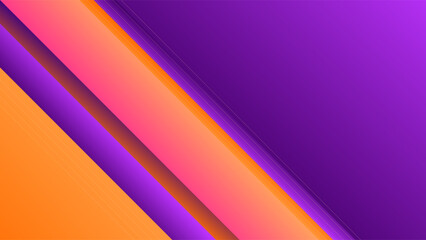 ABSTRACT BACKGROUND ELEGANT PURPLE ORANGE GRADIENT SMOOTH LIQUID COLORFUL DESIGN WITH DIAGONAL GEOMETRIC SHAPES VECTOR TEMPLATE GOOD FOR MODERN WEBSITE, WALLPAPER, COVER DESIGN 