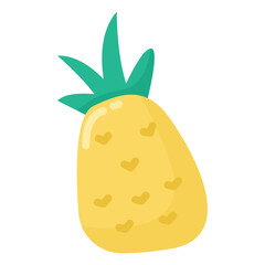 Cute Doodle Pineapple for Summer Holiday