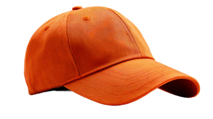 Orange baseball cap