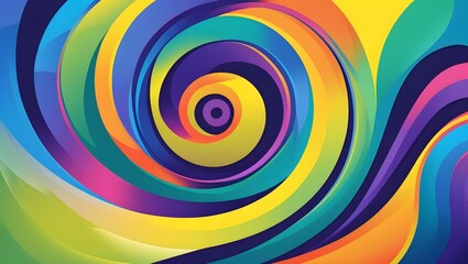 Abstract colorful swirl background PNG