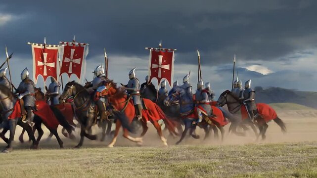 Templars in the Crusades.