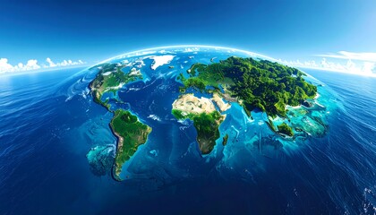 Global world map, detailed