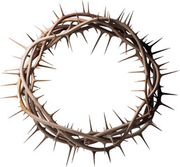 Crown of Thorns Symbolic of Christian Passion a Reminder of Sacrifice and Redemption Found in Spiritual Religious Faith