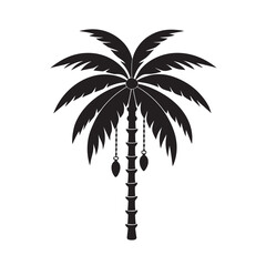 silhouette pee pal tree with hanging leaves