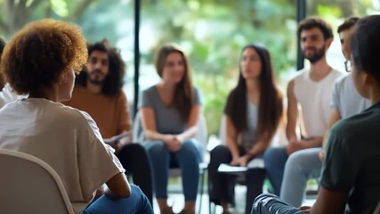 Group discussion in classroom setting - Powered by Adobe