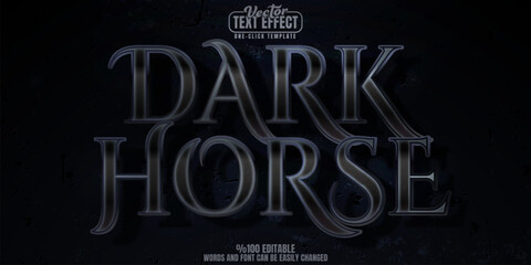 Dark editable text effect, customizable horror and king 3d font style