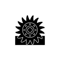 creative details hydroelectric dam icon vector illustration	