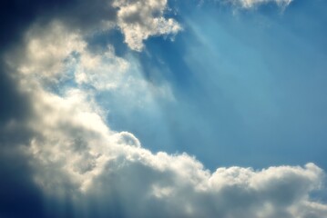 cloudy day with sunlight