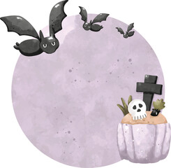Cute Capybara Halloween Clipart | Kawaii Halloween Animal Illustration