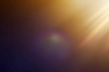 Glowing Golden Sunlight Rays on Dark Background Overlay, Sun light overlay, abstract background with rays