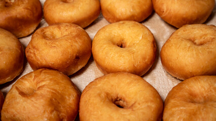 fried donuts on the table