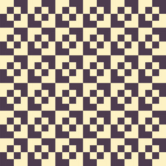 Pattern created from deep maroon and cream squares