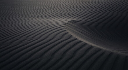 Detailed close-up view of wind-sculpted desert sand.