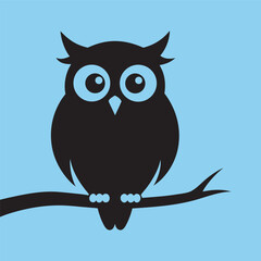 Owl Perched Quietly On Tree Branch