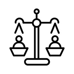 Scale illustration for coloring page