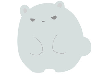 しろくま 立つ 主線なし