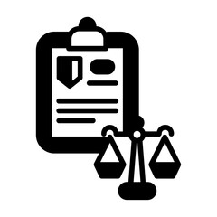Law document illustration for coloring page