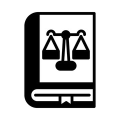 Law book illustration for coloring page