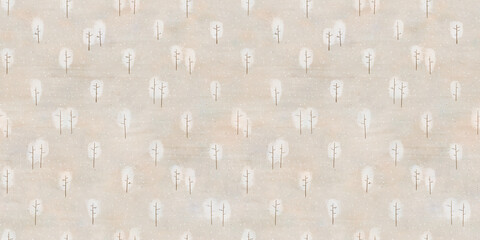 Winter forest. Creative kids texture for wrapping, textile, wallpaper, apparel and fabric. © bukhavets