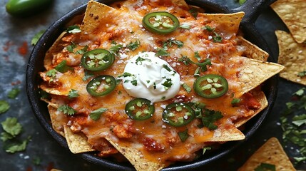 Cheesy Chicken Nachos Recipe