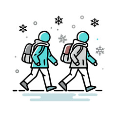 couple in winter