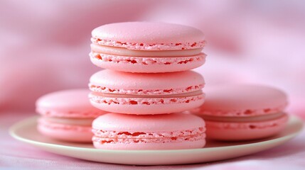 Pink Macarons: Sweet Delights