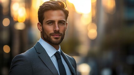 Confident Man in City