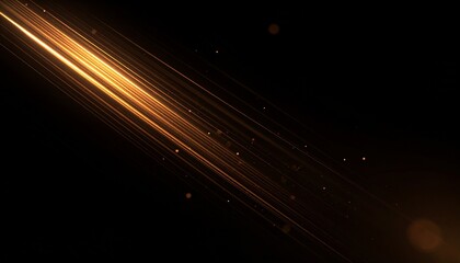 Overlay showing warm diagonal streaks of light with trailing oval bokeh and ambient flickering dust particles.