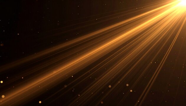 Overlay showing warm diagonal streaks of light with trailing oval bokeh and ambient flickering dust particles.