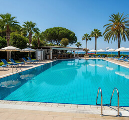 swimming pool in hotel
